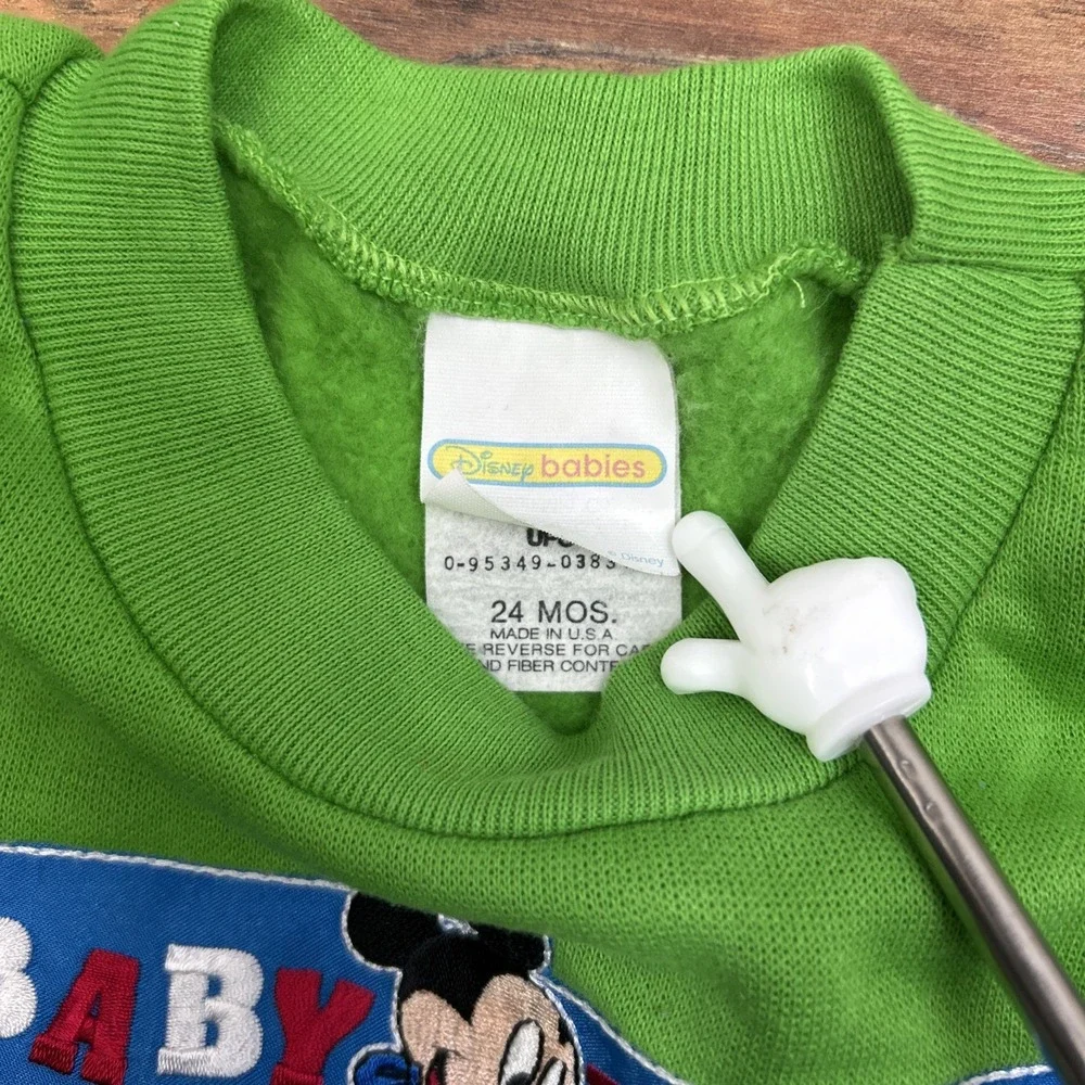 Disney Babies‎ 24 Months Front Pocket Baby Mickey Sweatshirt Vintage Rare Crew